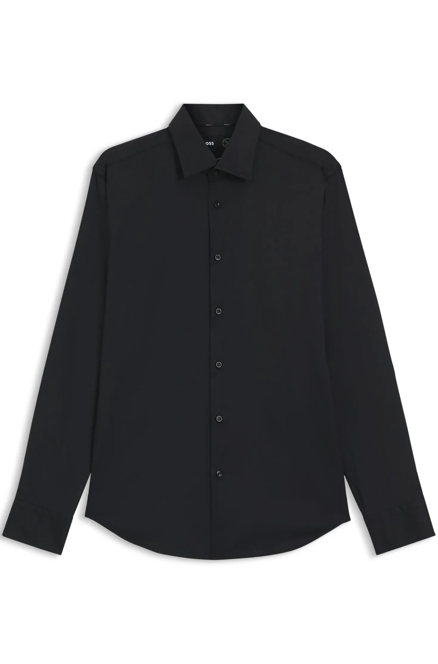 Regular-Fit Hemd aus funktionalem Stretch-Twill