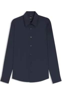 Regular-Fit Hemd aus funktionalem Stretch-Gewebe