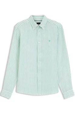 Regular-Fit Hemd aus Leinen mit Streifen-Muster