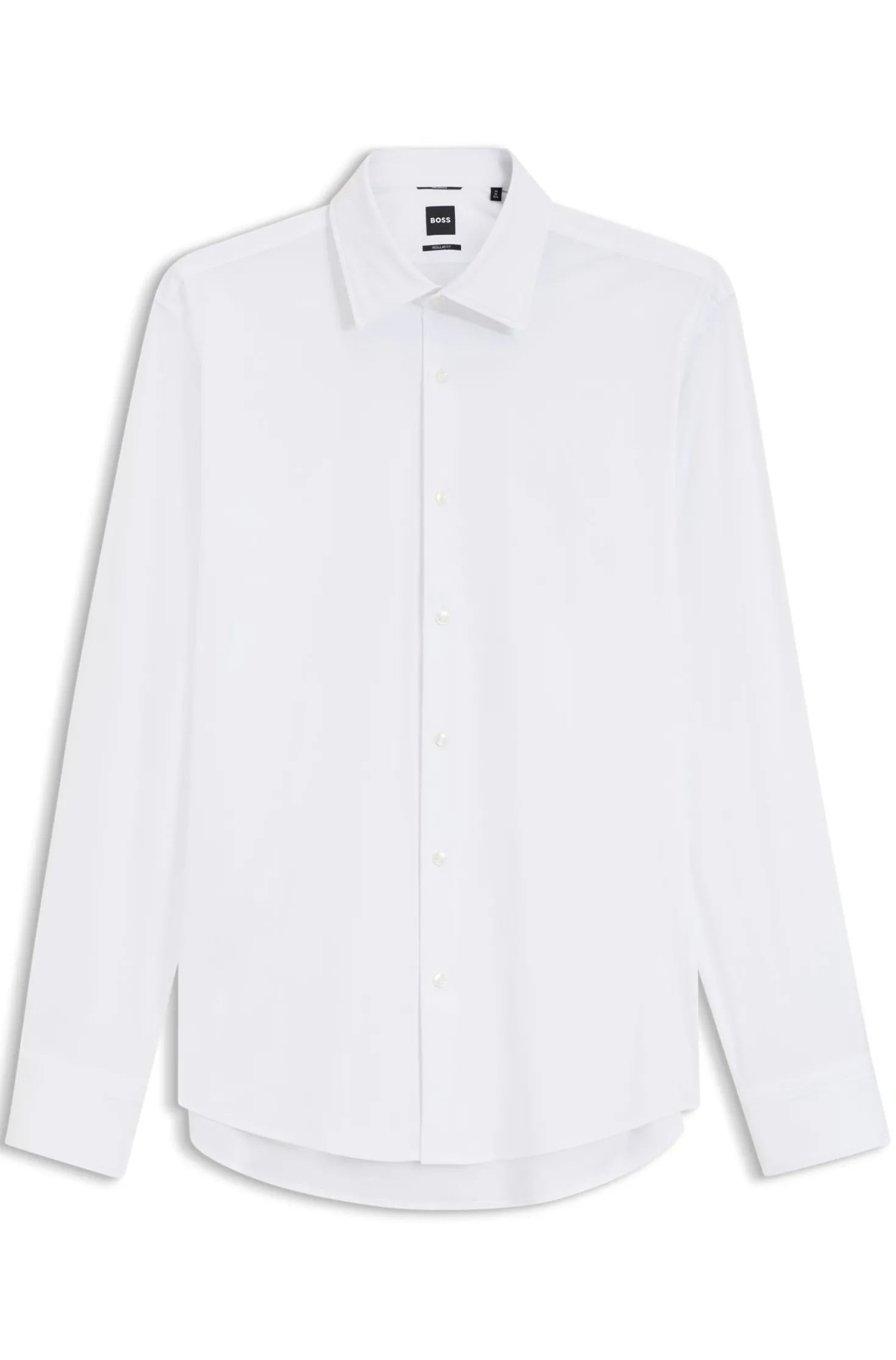 Regular-Fit Hemd aus Performance-Stretch-Jersey