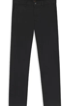 Regular-Fit Hose aus elastischem Baumwoll-Satin