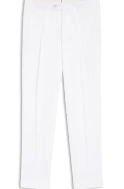 Regular-Fit Hose aus knitterfreiem Leinen