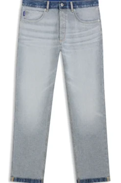 Regular-Fit Jeans aus umgekehrtem Denim
