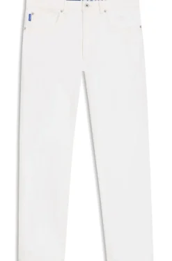 Regular-Fit Jeans aus weißem Denim