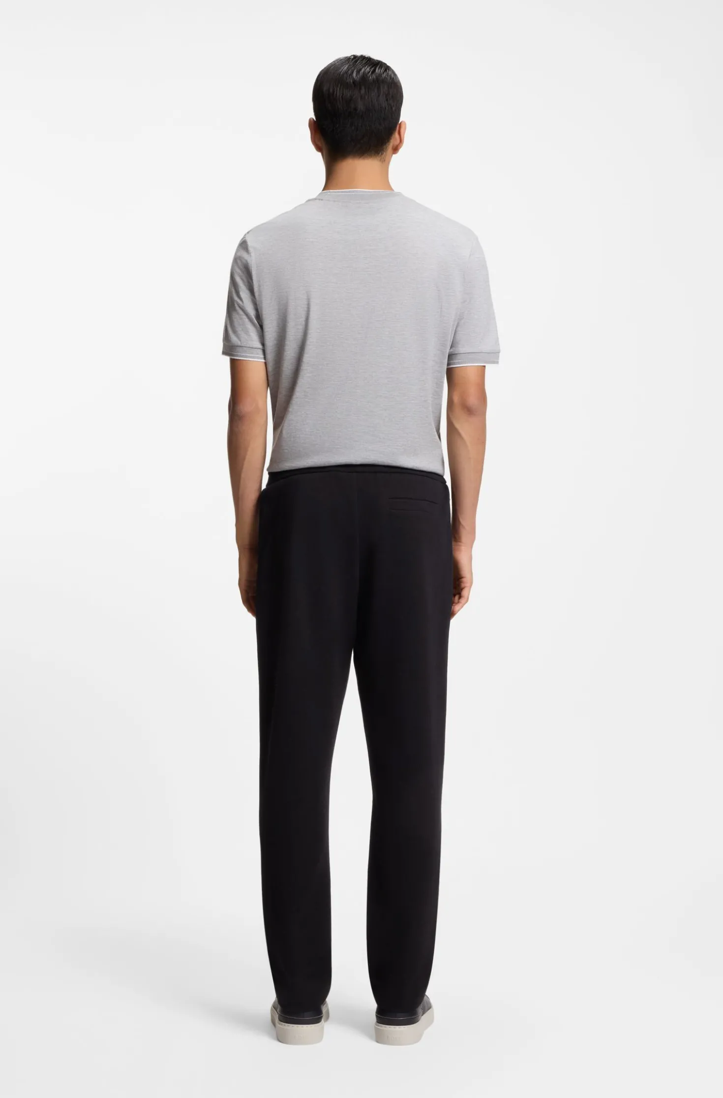 Regular-Fit Jogginghose aus Baumwoll-Mix