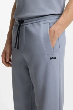 Regular-Fit Piqué-Jogginghose aus Baumwoll-Mix