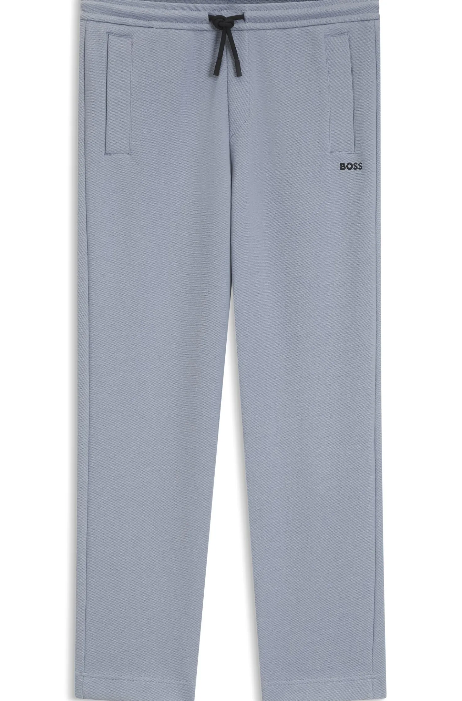 Regular-Fit Piqué-Jogginghose aus Baumwoll-Mix