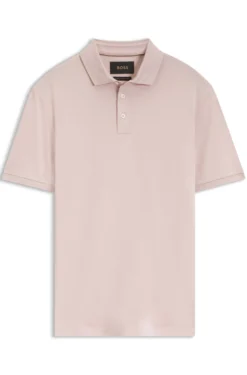 Regular-Fit Poloshirt aus merzerisierter italienischer Baumwolle