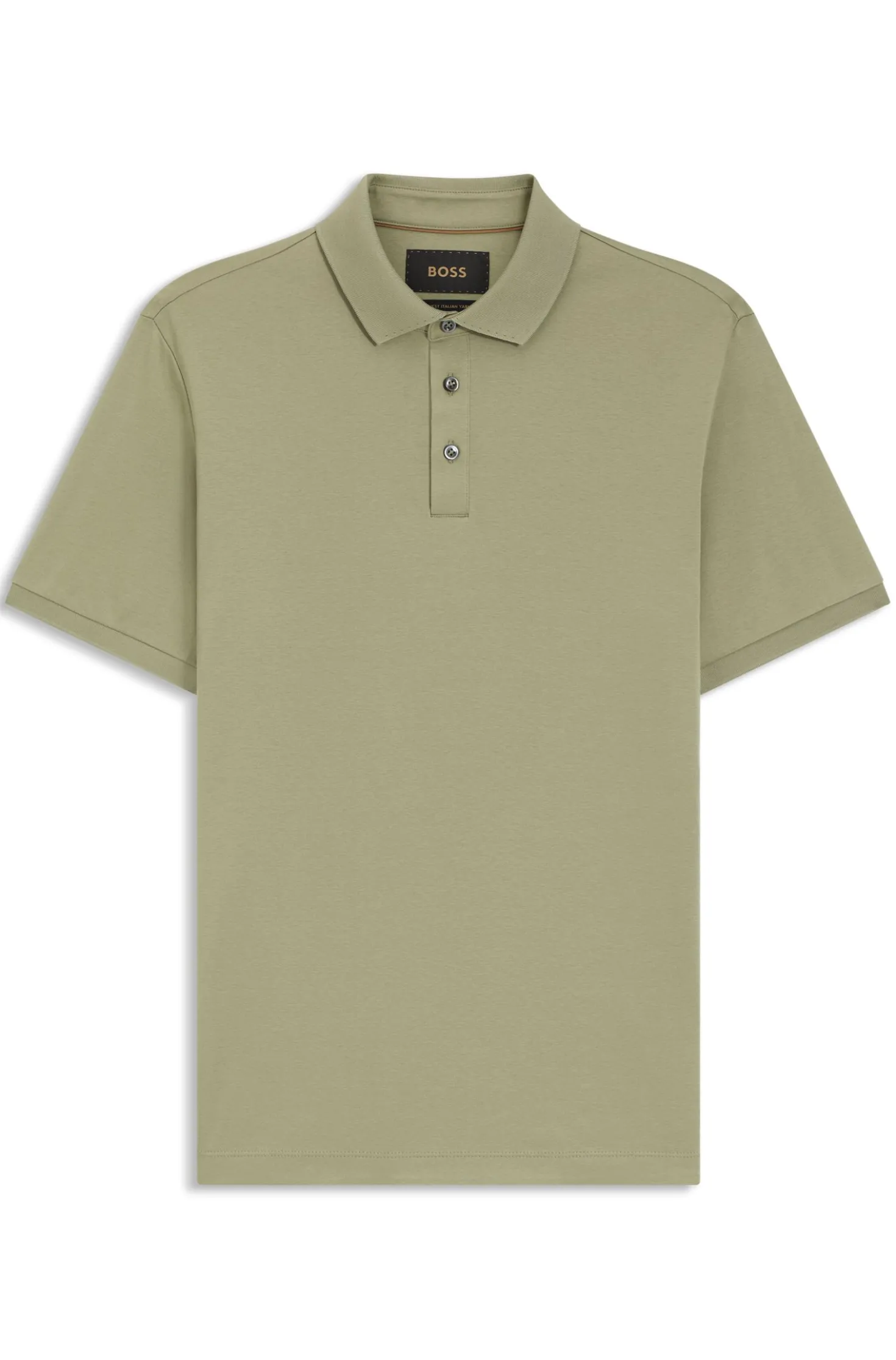 Regular-Fit Poloshirt aus merzerisierter italienischer Baumwolle