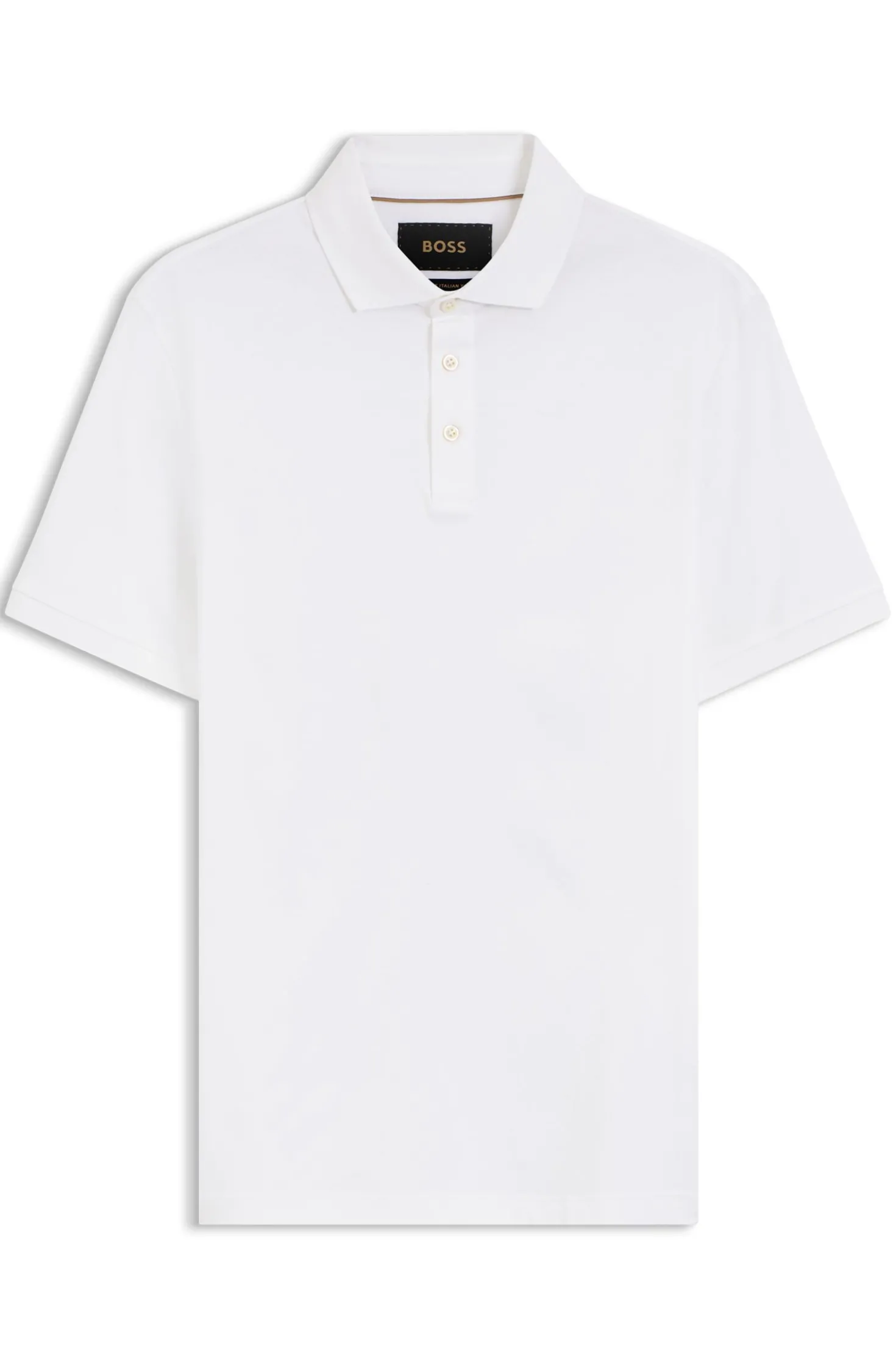Regular-Fit Poloshirt aus merzerisierter italienischer Baumwolle