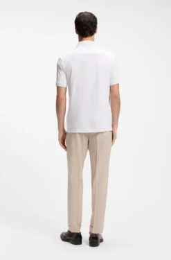 Regular-Fit Poloshirt aus merzerisierter italienischer Baumwolle