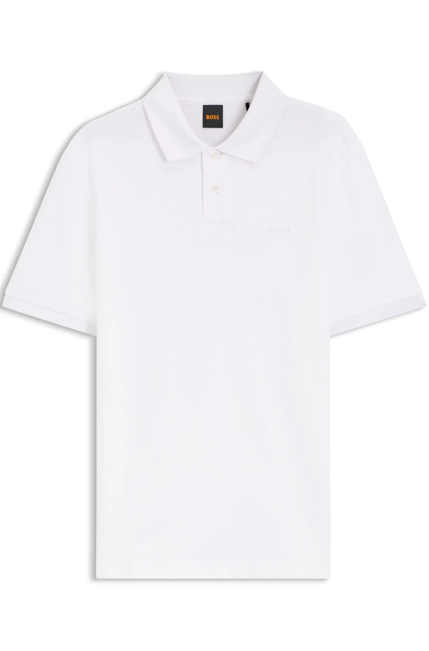 Regular-Fit Poloshirt aus wabenstrukturiertem Baumwoll-Piqué
