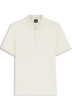 Regular-Fit Poloshirt mit Zip