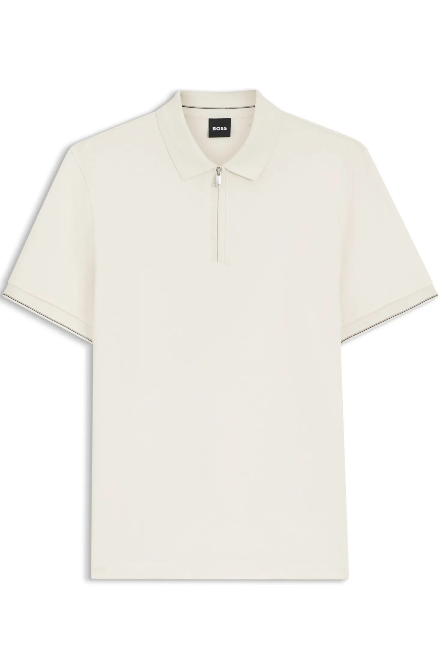 Regular-Fit Poloshirt mit Zip