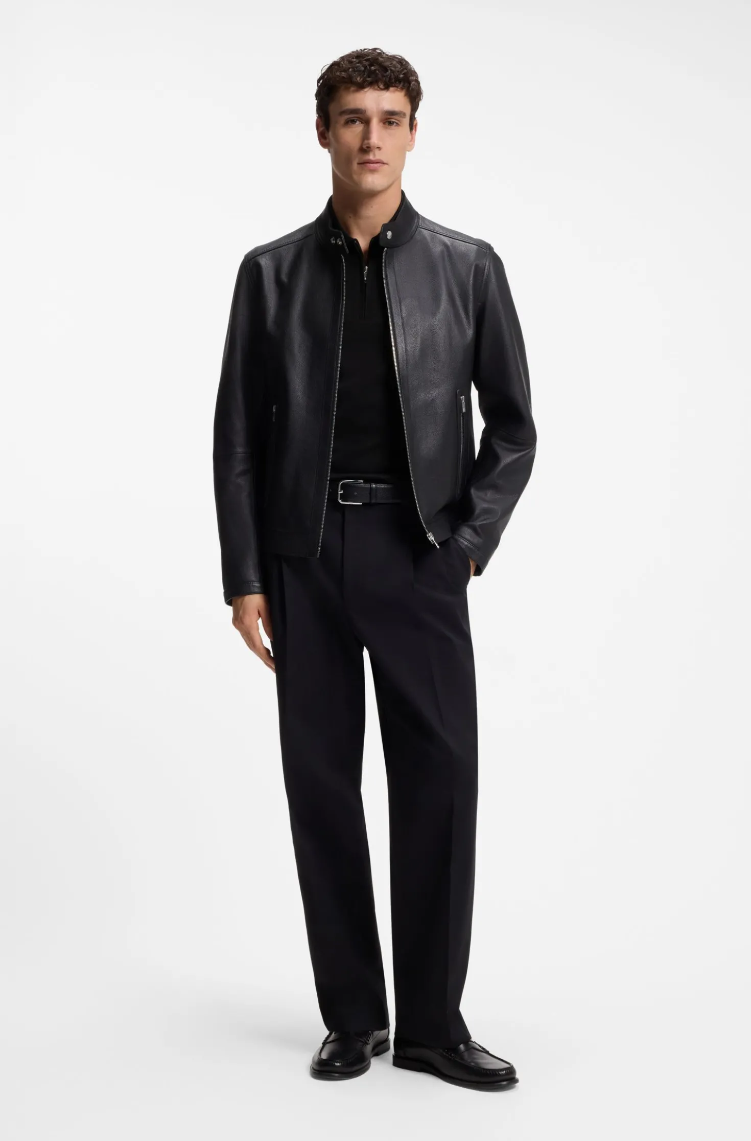 Regular-Fit Poloshirt mit Zip