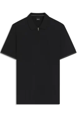 Regular-Fit Poloshirt mit Zip
