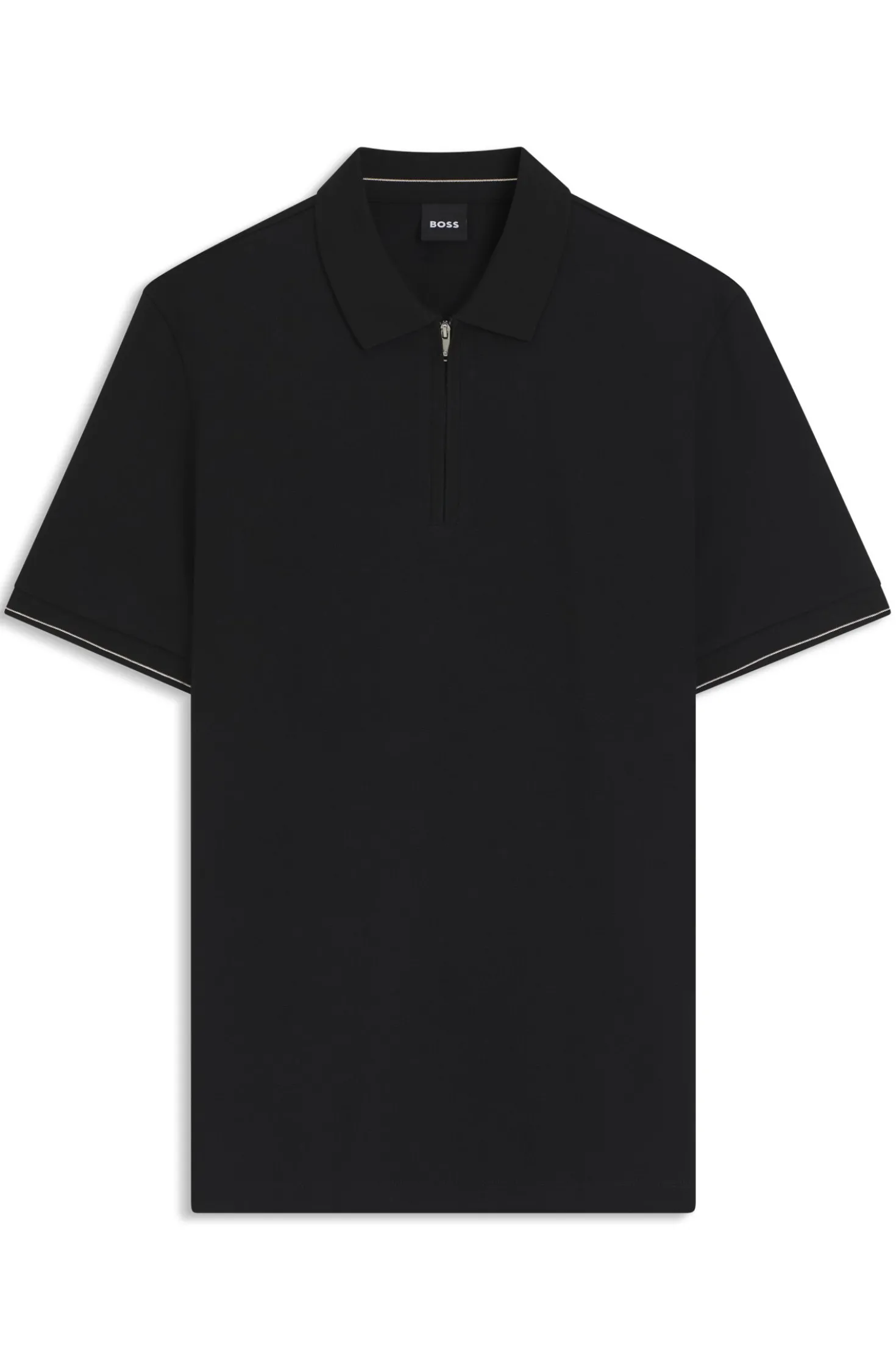 Regular-Fit Poloshirt mit Zip