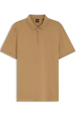 Regular-Fit Poloshirt mit Zip