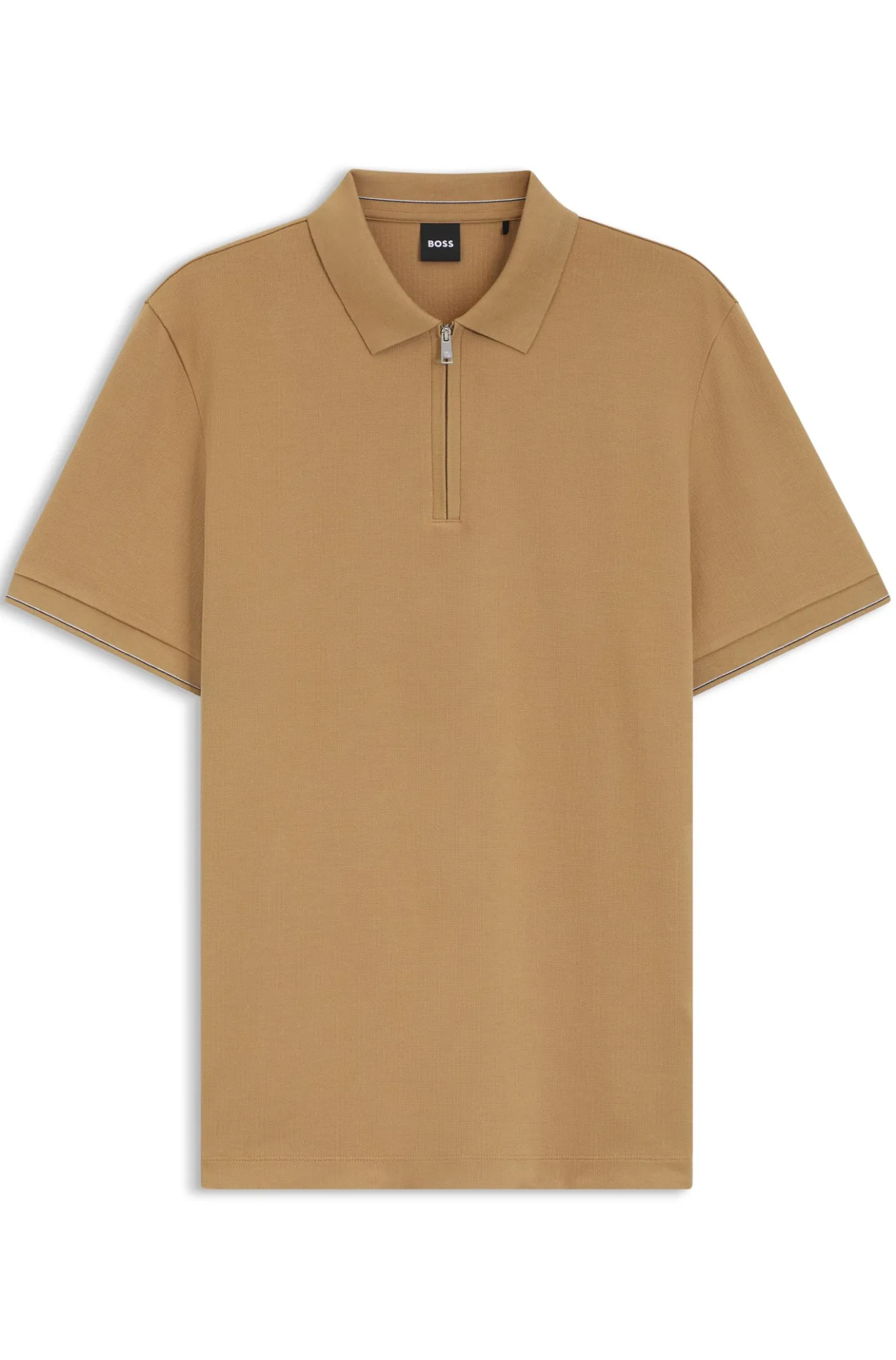 Regular-Fit Poloshirt mit Zip