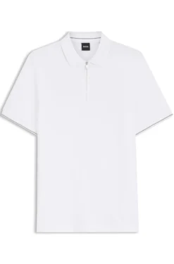 Regular-Fit Poloshirt mit Zip