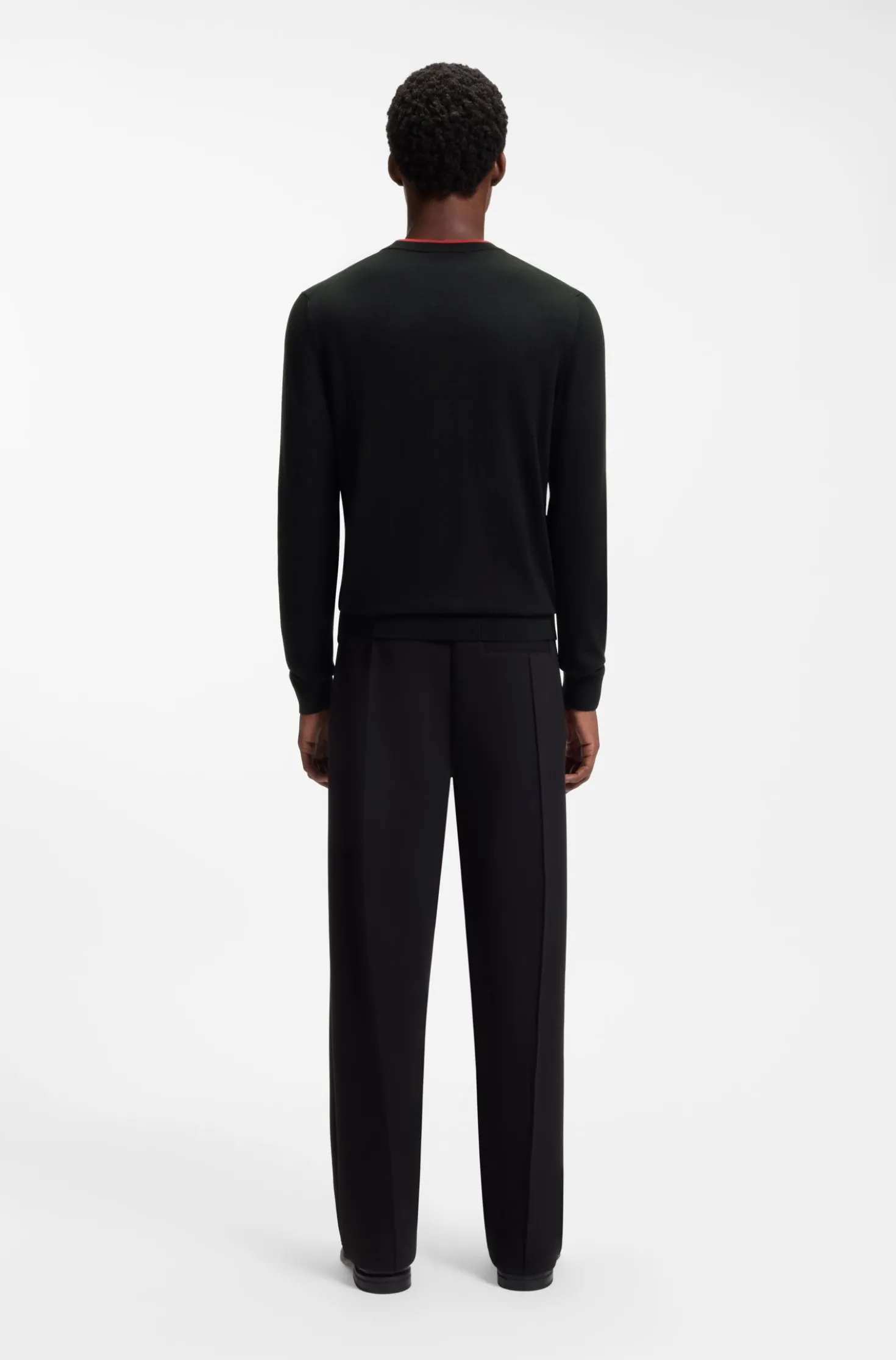 Regular-Fit Pullover aus Baumwoll-Mix