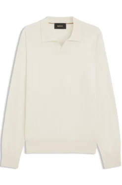 Regular-Fit Pullover aus Seiden-Jacquard