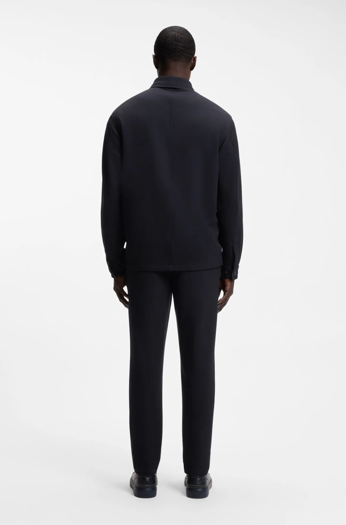 Regular-Fit Sakko aus Stretch-Jersey