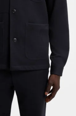 Regular-Fit Sakko aus Stretch-Jersey