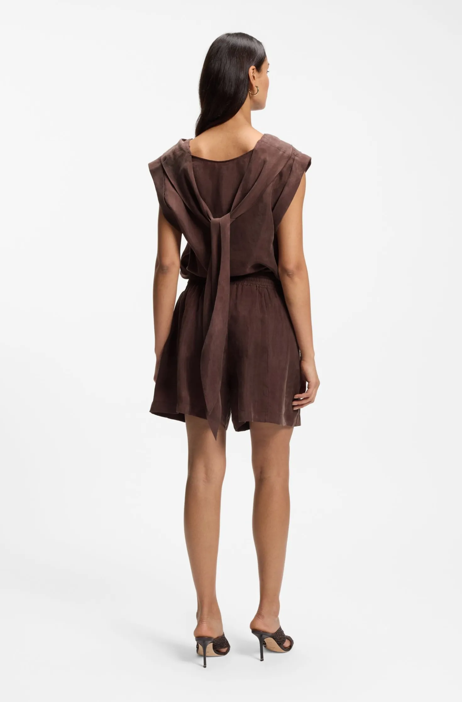 Regular-Fit Shorts aus Canvas mit Tunnelzugbund