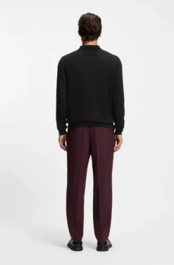 Regular-Fit Strickjacke mit Rippbündchen