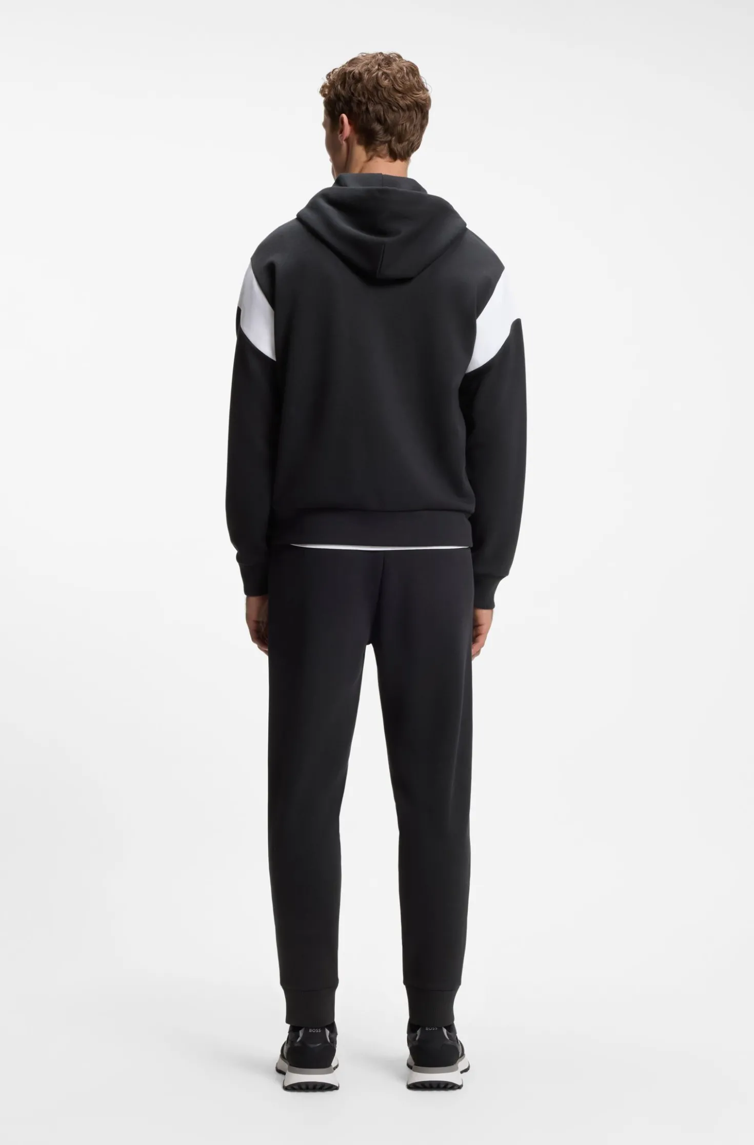 Regular-Fit Sweatshirt aus Spacer-Piqué mit Reißverschluss
