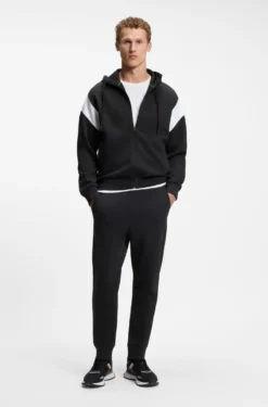 Regular-Fit Sweatshirt aus Spacer-Piqué mit Reißverschluss