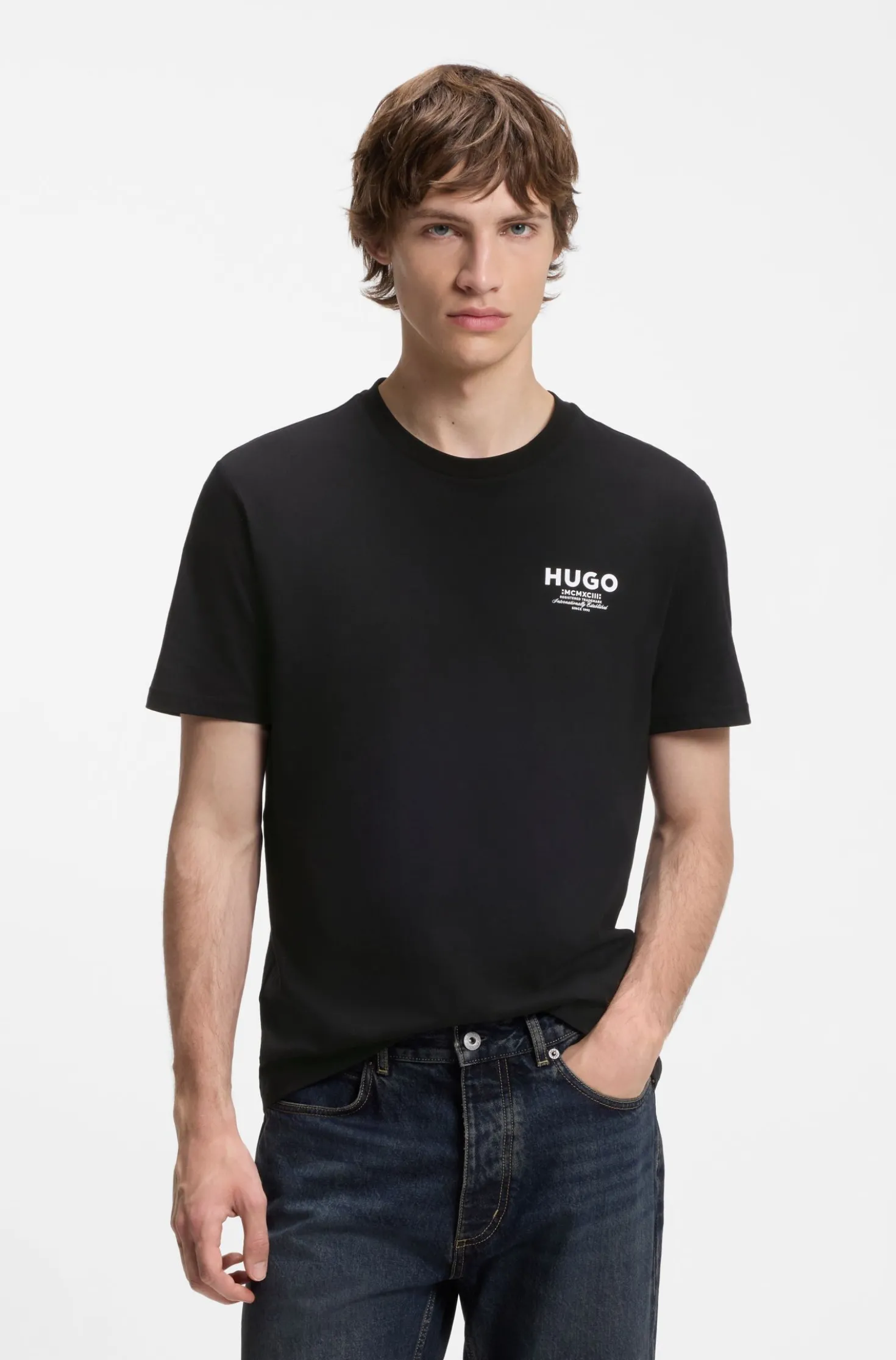 Regular-Fit T-Shirt aus Baumwolle mit Logo-Print