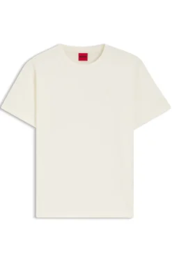Regular-Fit T-Shirt aus Baumwoll-Jersey mit gesticktem Script-Logo
