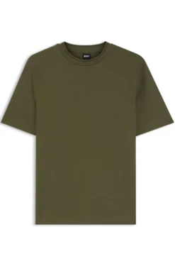 Regular-Fit T-Shirt aus elastischem Baumwoll-Mix