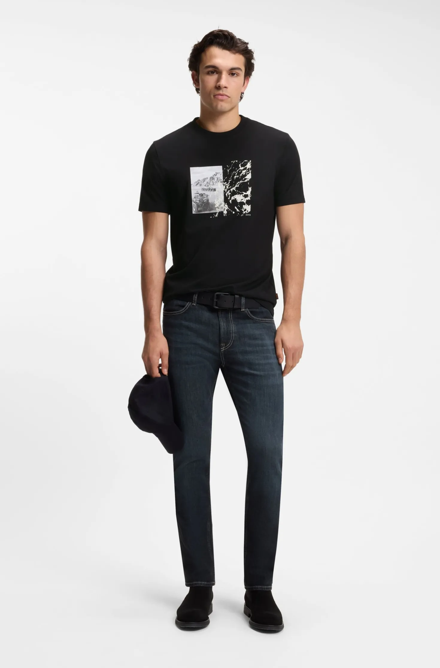 Regular-Fit T-Shirt aus leichtem Baumwoll-Jersey
