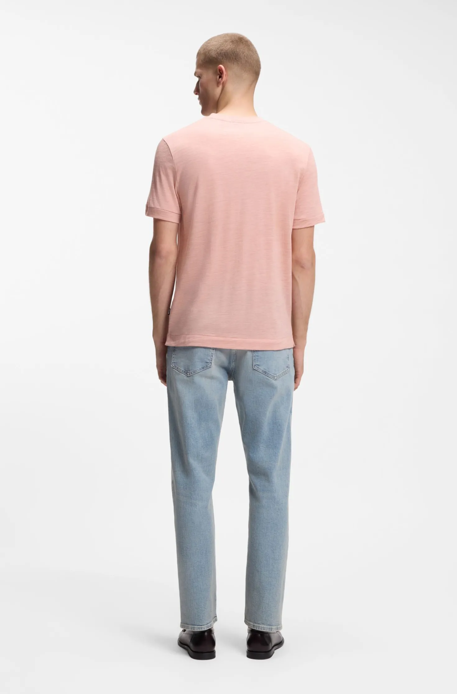 Regular-Fit T-Shirt aus Woll-Mix