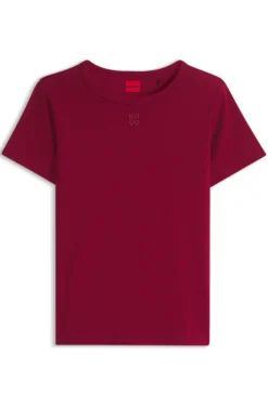 Regular-Fit T-Shirt mit gesticktem Stack-Logo