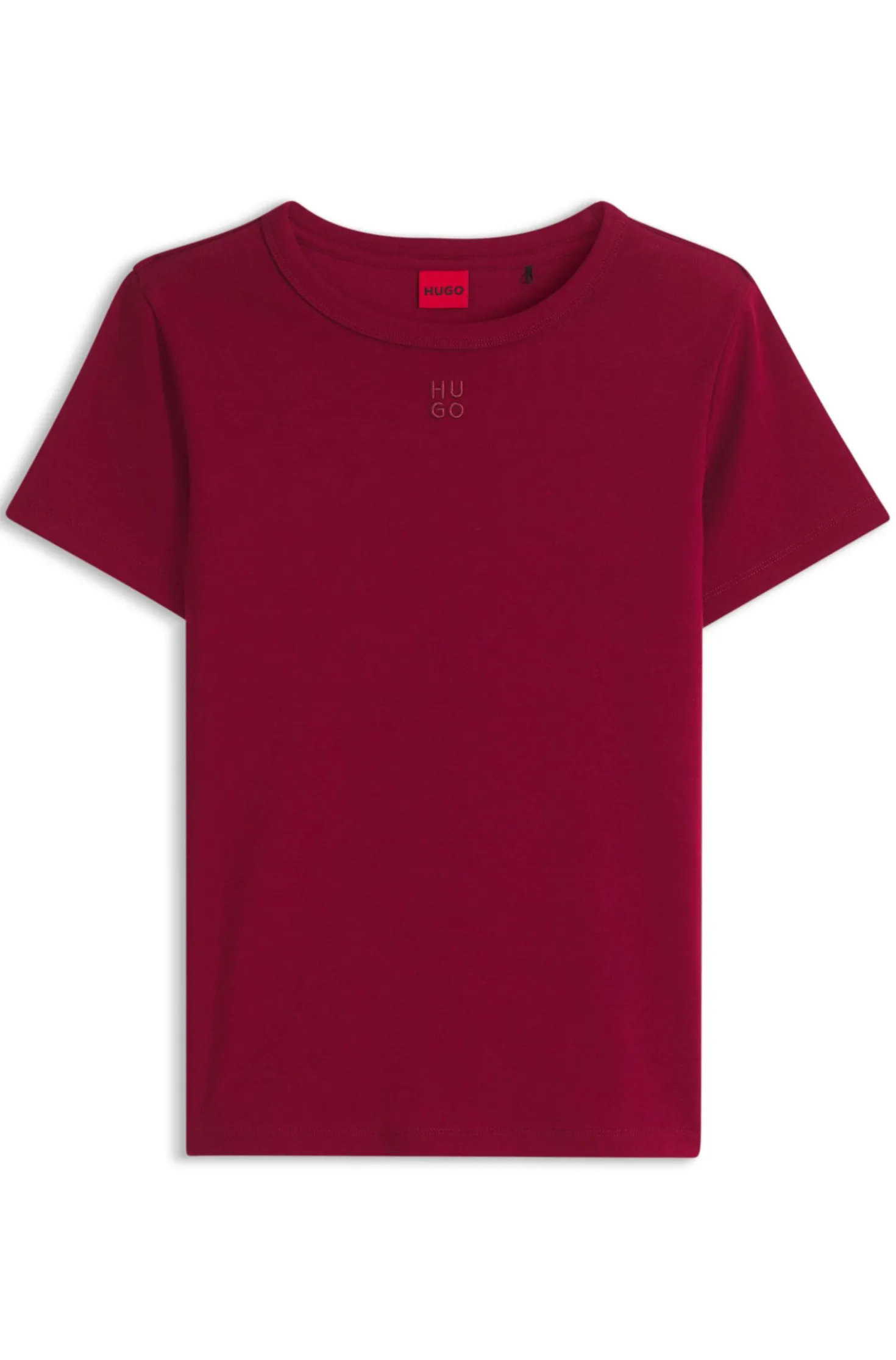 Regular-Fit T-Shirt mit gesticktem Stack-Logo