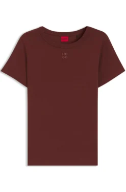Regular-Fit T-Shirt mit gesticktem Stack-Logo