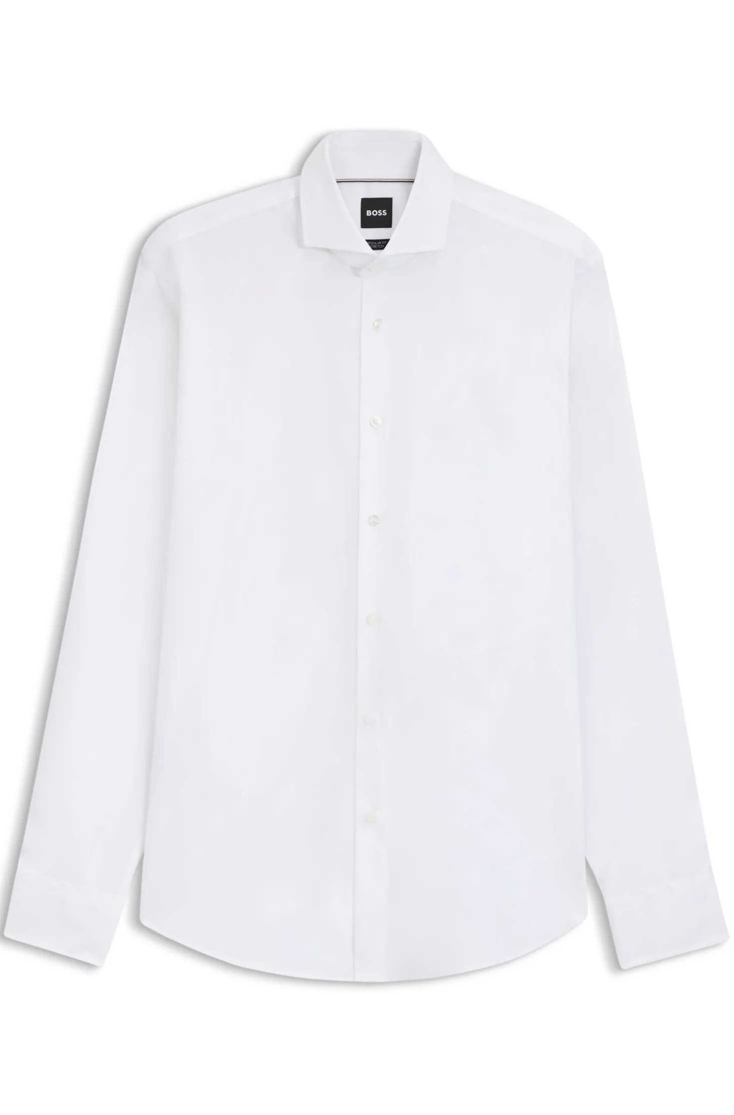 Regular-Fit Twill-Hemd aus Stretch-Baumwolle