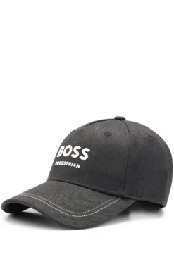 Reitsport-Cap mit fünf Bahnen und Logo-Details