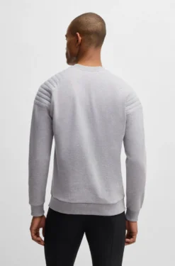 Reitsport-Sweatshirt aus Stretch-Baumwolle mit Schulternähten