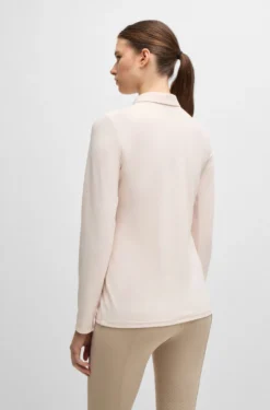 Reitsport-Trainingsshirt aus Stretch-Piqué