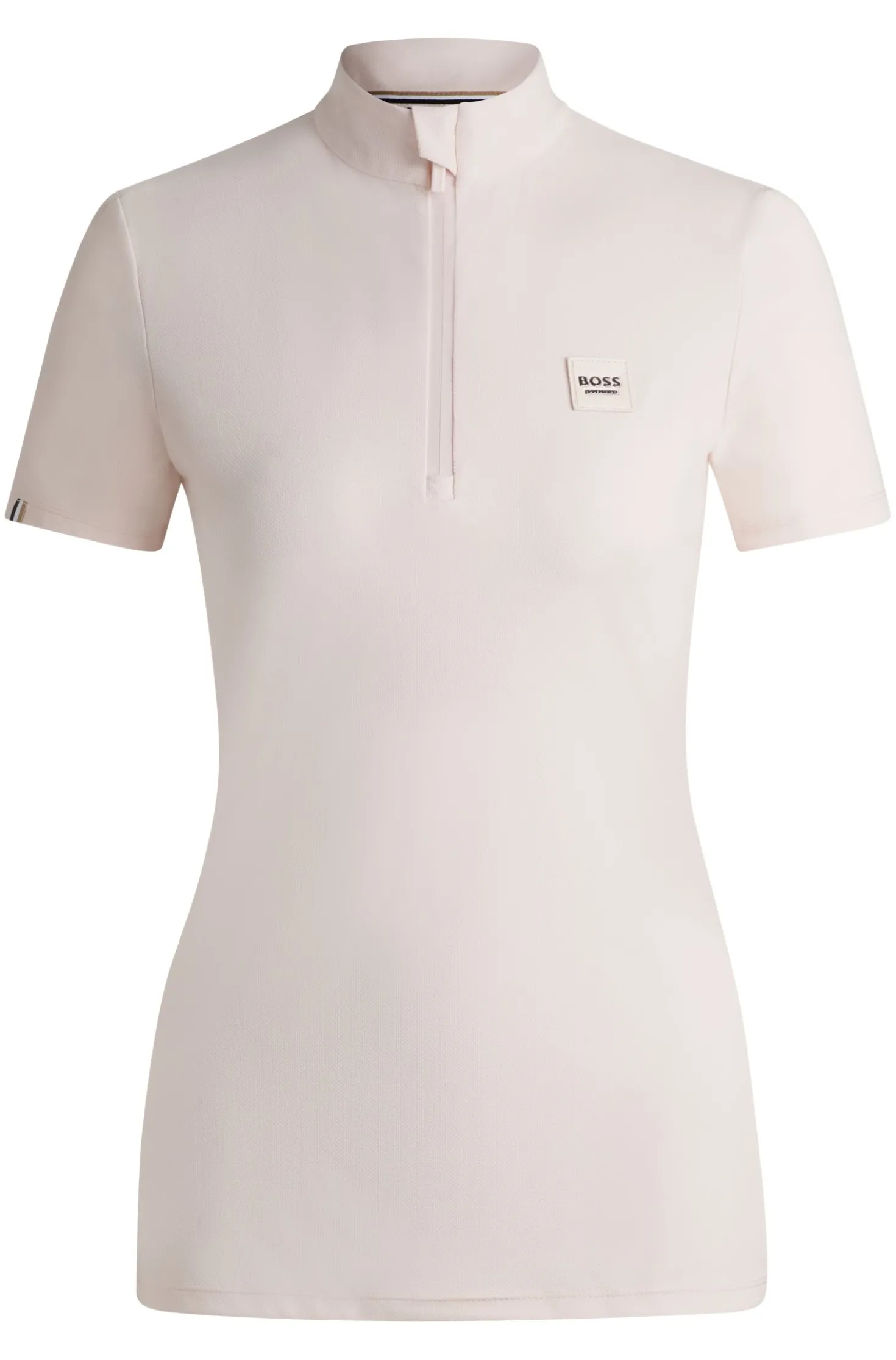 Reitsport-Turniershirt aus geripptem Stretch-Gewebe