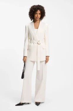 Relaxed Blazer mit D-Ring-Gürtel