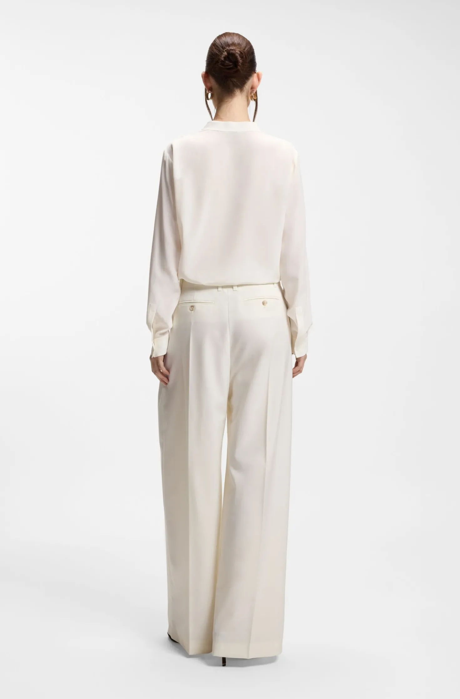 Relaxed-Fit Bluse aus sandgewaschener Seide