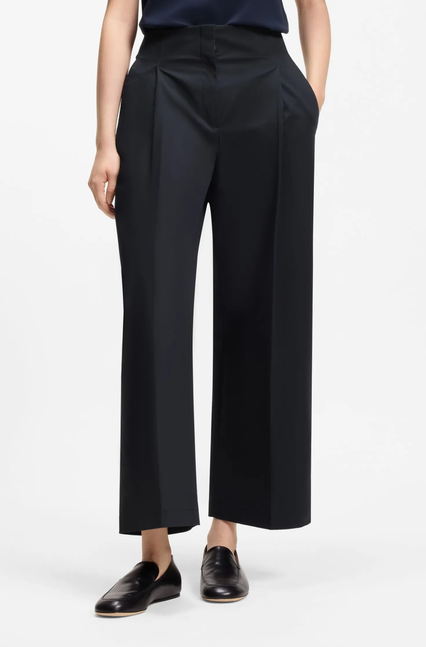 Relaxed-Fit Culotte aus Stretch-Baumwolle