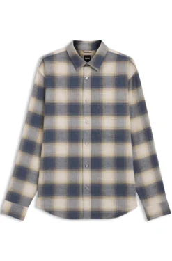 Relaxed-Fit Hemd aus kariertem Baumwoll-Flanell