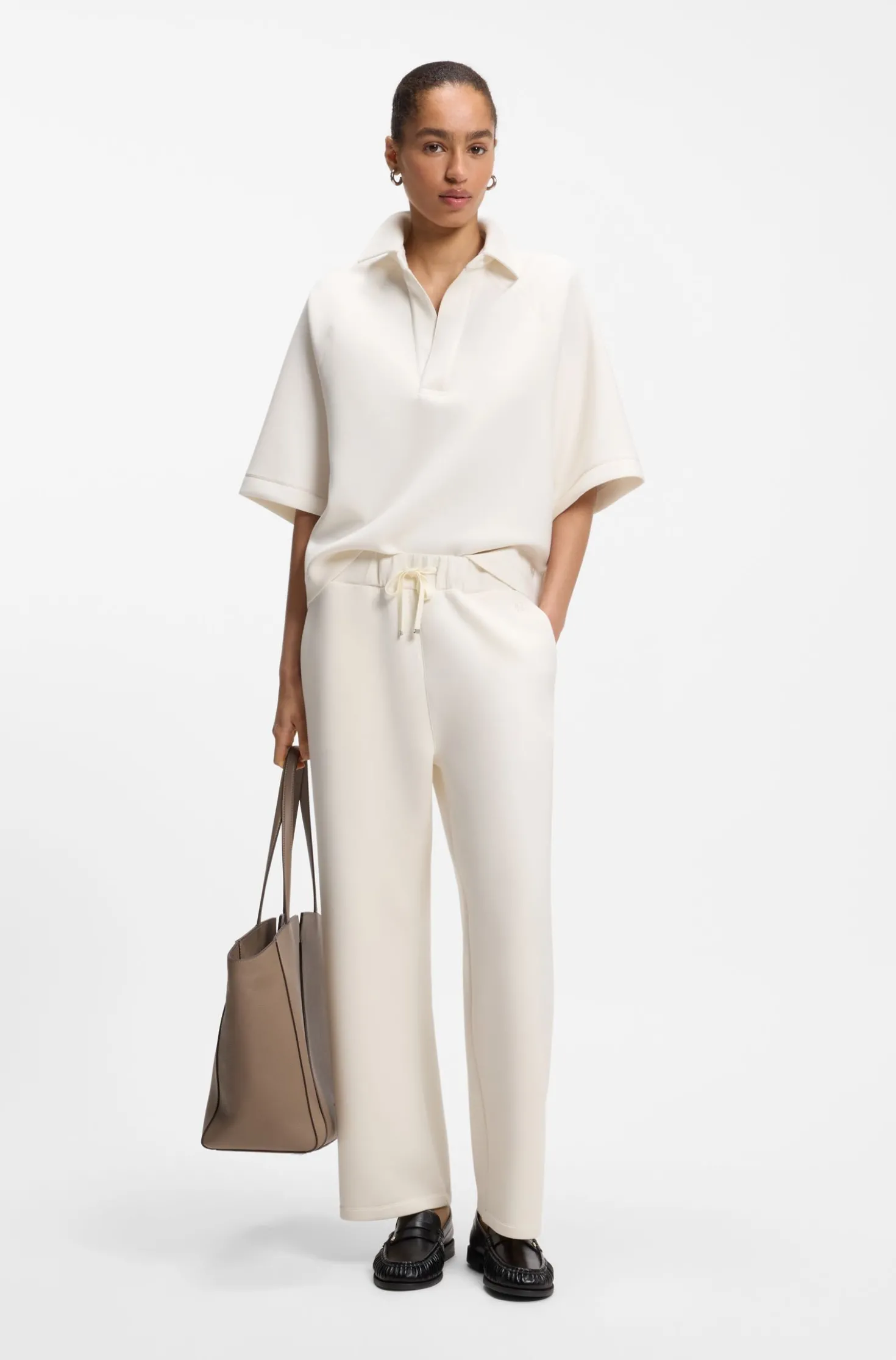 Relaxed-Fit Hose aus doppellagigem Scuba-Jersey